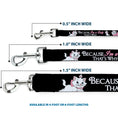 Load image into Gallery viewer, Dog Leash - Aristocats Marie 3-Poses BECAUSE I'M A LADY THAT'S WHY Black/White/Pink