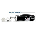 Load image into Gallery viewer, Dog Leash - Aristocats Marie 3-Poses BECAUSE I'M A LADY THAT'S WHY Black/White/Pink