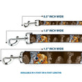 Load image into Gallery viewer, Dog Leash - Lady and Tramp 2-Poses/Spaghetti Kiss Scene Browns