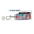 Load image into Gallery viewer, Dog Leash - Pirates Skulls Scattered/Splatter Black/Tan/Red