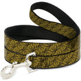 Load image into Gallery viewer, Dog Leash - Pirates Skull & Crossed Swords Scattered Weathered Tan/Black