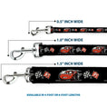 Load image into Gallery viewer, Dog Leash - Cars 3 Lightning McQueen Caricature/Race Flags Black/White/Red