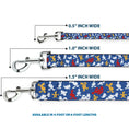 Load image into Gallery viewer, Dog Leash - Donald Duck Face/Poses Scattered Blue/White/Red/Yellow