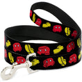 Load image into Gallery viewer, Dog Leash - Mickey Mouse Shorts and Shoes Black/Red/Yellow