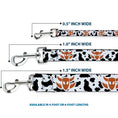 Load image into Gallery viewer, Dog Leash - Toy Story Woody Bounding Cowboy Cow Print White/Black/Brown