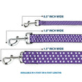 Load image into Gallery viewer, Dog Leash - Minnie Mouse Bow Ears Monogram/Dots Purple/White