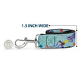 Load image into Gallery viewer, Dog Leash - Frozen II Swirling Leaves/Floral Trim Purples/Reds