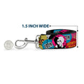 Load image into Gallery viewer, Dog Leash - MICKEY Smiling Up Pose Flip/Buttons Yellow/Black/Red