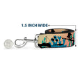 Load image into Gallery viewer, Dog Leash - Nightmare Before Christmas Zero Expressions Black/White