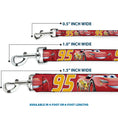 Load image into Gallery viewer, Dog Leash - Cars Lightning McQueen Smiling Pose/95 Reds/White/Orange