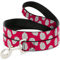 Load image into Gallery viewer, Dog Leash - Lilo & Stitch Bounding Lilo Dress Leaves Red/Ivory
