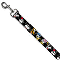 Load image into Gallery viewer, Dog Leash - Disney The Sensational Six Smiling Faces Black