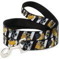 Load image into Gallery viewer, Dog Leash - Wall-E Poses/Stripe Black/White