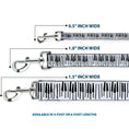 Load image into Gallery viewer, Dog Leash - Soul Piano Keys White/Black