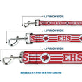 Load image into Gallery viewer, Dog Leash - High School Musical East High School EHS Wildcats Logo/Stripe White/Red