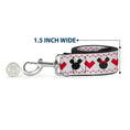 Load image into Gallery viewer, Dog Leash - Mickey Mouse Smiling Face Monogram Gray