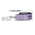 Load image into Gallery viewer, Dog Leash - Aladdin Jasmine Palace Pose with Script and Flowers White/Purples