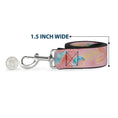 Load image into Gallery viewer, Dog Leash - Mulan Gazebo Pose with Flowers and Script Red/Golds
