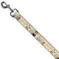 Load image into Gallery viewer, Dog Leash - Snow White and the Seven Dwarfs with Script and Flowers Yellows