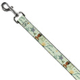 Load image into Gallery viewer, Dog Leash - The Princess and the Frog Tiana Palace Pose with Script and Flowers Greens