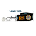 Load image into Gallery viewer, Dog Leash - Disney 11-Sweet Chibi Villain Poses Polka Dot Black/Lavender