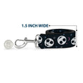 Load image into Gallery viewer, Dog Leash - The Nightmare Before Christmas Jack and Sally Doodles Pinks/Black