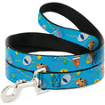 Load image into Gallery viewer, Dog Leash - Pixar Holiday Collection Easter Egg Characters Scattered Blue