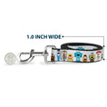 Load image into Gallery viewer, Dog Leash - Pixar Holiday Collection Nutcracker Characters Lineup/Stars White/Blues