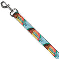 Load image into Gallery viewer, Dog Leash - Moana ISLAND GIRL Rainbow Pose Blue/Multi Color