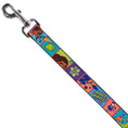 Load image into Gallery viewer, Dog Leash - Moana MAKE WAVES Scene Blocks Blues/Orange