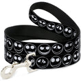 Load image into Gallery viewer, Dog Leash - The Nightmare Before Christmas Jack 5-Expressions Black/White