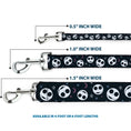 Load image into Gallery viewer, Dog Leash - The Nightmare Before Christmas Smiling Jack Moon and Stars Black