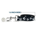 Load image into Gallery viewer, Dog Leash - The Nightmare Before Christmas Smiling Jack Moon and Stars Black