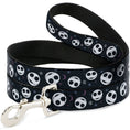 Load image into Gallery viewer, Dog Leash - The Nightmare Before Christmas Smiling Jack Moon and Stars Black