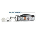 Load image into Gallery viewer, Dog Leash - Aristocats Toulouse and Berlioz Piano Pose and Musical Notes White/Black