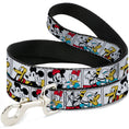 Load image into Gallery viewer, Dog Leash - Sensational Six Buddy Pose Blocks White/Multi Color