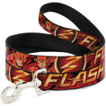 Load image into Gallery viewer, Dog Leash - THE FLASH/Logo3/Poses Black/Red/Gold