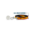 Load image into Gallery viewer, Dog Leash - The Flash Bolt Stripe Reds/Yellows