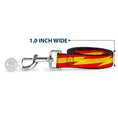 Load image into Gallery viewer, Dog Leash - The Flash Bolt Stripe Reds/Yellows