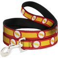 Load image into Gallery viewer, Dog Leash - The Flash Logo7/Stripe Red/White/Yellow