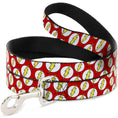 Load image into Gallery viewer, Dog Leash - Flash Logo Scattered Red/White/Yellow