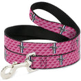 Load image into Gallery viewer, Dog Leash - Ford Mustang w/Bars w/Text PINK LOGO REPEAT