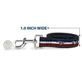 Load image into Gallery viewer, Dog Leash - Mustang/Text w/Tri-Bar Stripe