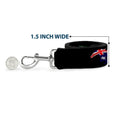 Load image into Gallery viewer, Dog Leash - Mustang Silhouette Black/International Flags