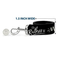Load image into Gallery viewer, Dog Leash - Friends I'D RATHER BE WATCHING FRIEND THE TELEVISION SERIES Black/White/Multi Color