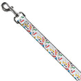 Load image into Gallery viewer, Dog Leash - Frosty the Snowman Pose Scattered White