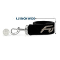 Load image into Gallery viewer, Dog Leash - FORD F-100 Script Black/Tan-Gray