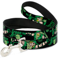 Load image into Gallery viewer, Dog Leash - GREEN ARROW Action Poses Targets Black Greens