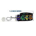 Load image into Gallery viewer, Dog Leash - Dancing Bears Black/Multi Color