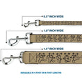 Load image into Gallery viewer, Dog Leash - Dancing Bears Tan/Black